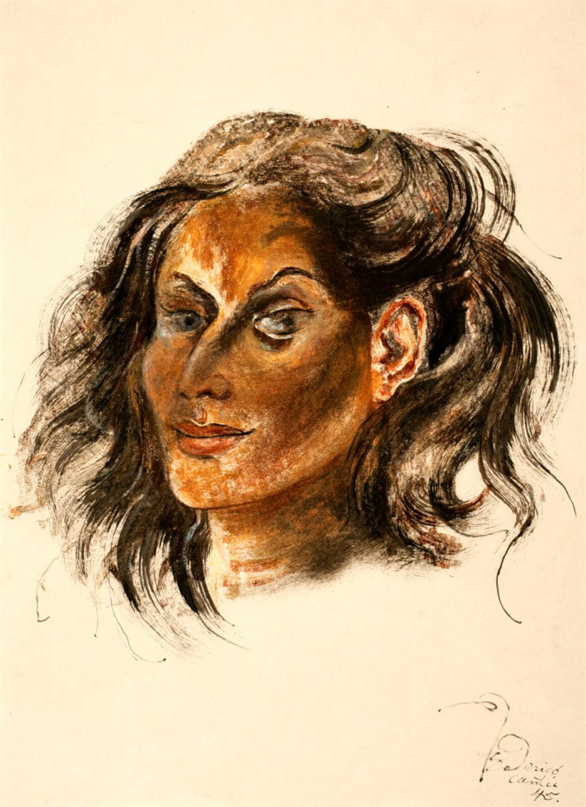 Gloria. Artist: Federico Cantú. Date: 1945. Medium: acuarela y gouache sobre papel / watercolor and gouache on paper.