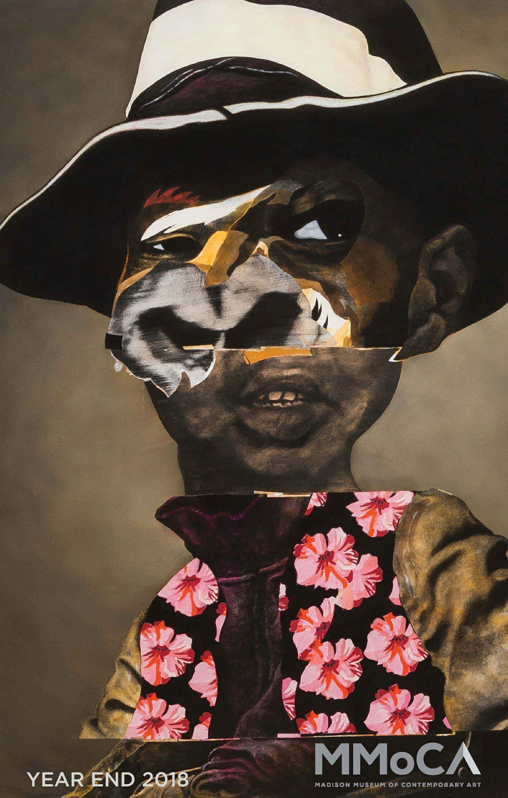 Cover of the year end 2018 issue of the MMoCA Newsletter, featuring Charles Revisited by Nathaniel Mary Quinn.