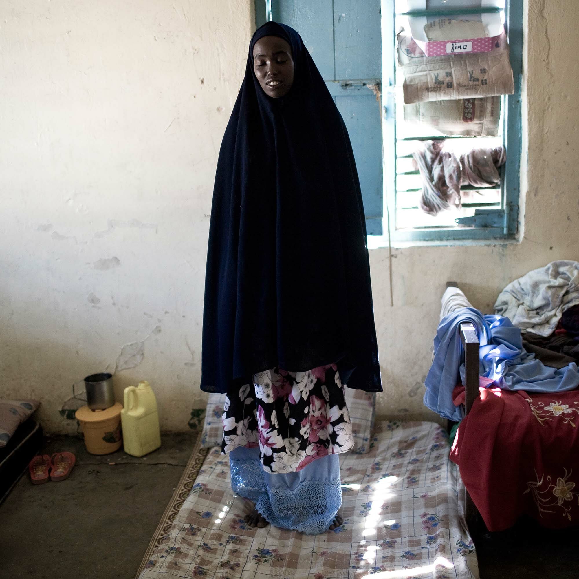 Narayan Mahon, Mental Hospital, Hargeisa, Somaliland, n.d.. Archival pigment print, 24 x 24 inches. Collection of the Madison Museum of Contemporary Art. Museum Purchase with funds from Martha Carter, in memory of Dr. Thomas Carter. © Narayan Mahon