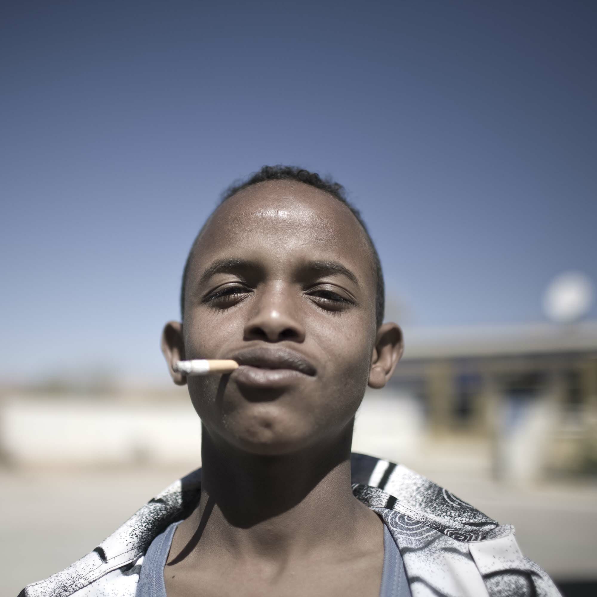 Narayan Mahon, Voter, Burao, Somaliland, 2008. Archival pigment print, 24 x 24 inches. © Narayan Mahon Photography.