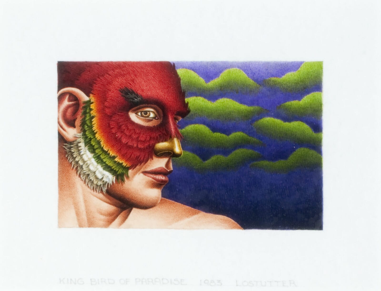 King Bird of Paradise. Artist: Robert Lostutter. Date: 1983. Medium: watercolor on paper.