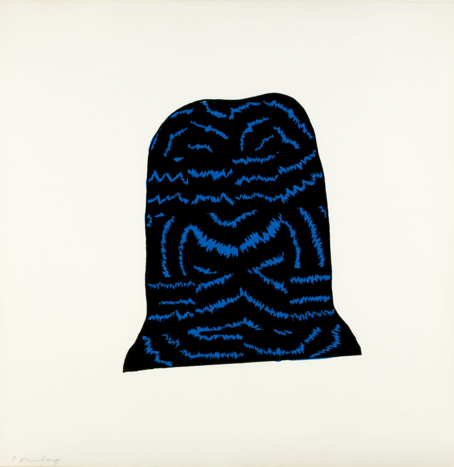 Head. Artist: Christina Ramberg. Date: 1969-70. Medium: color screenprint on paper.