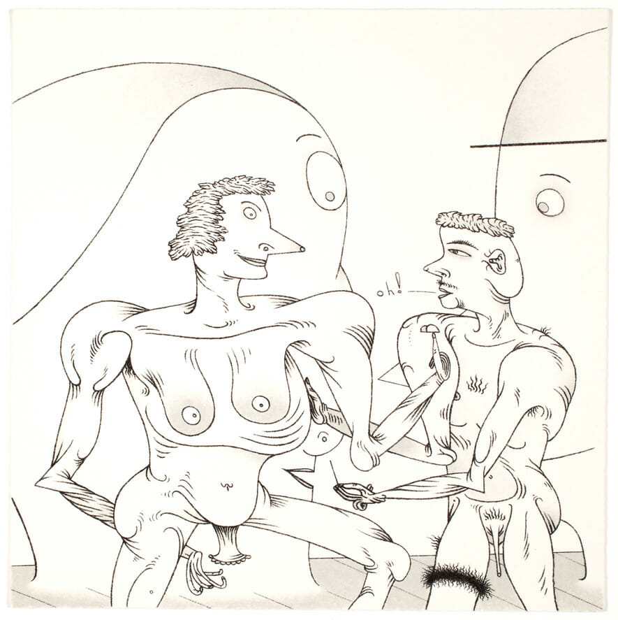 I have been waiting!. Artist: Jim Nutt. Date: 1980. Medium: Book with tipped in lithograph on paper.