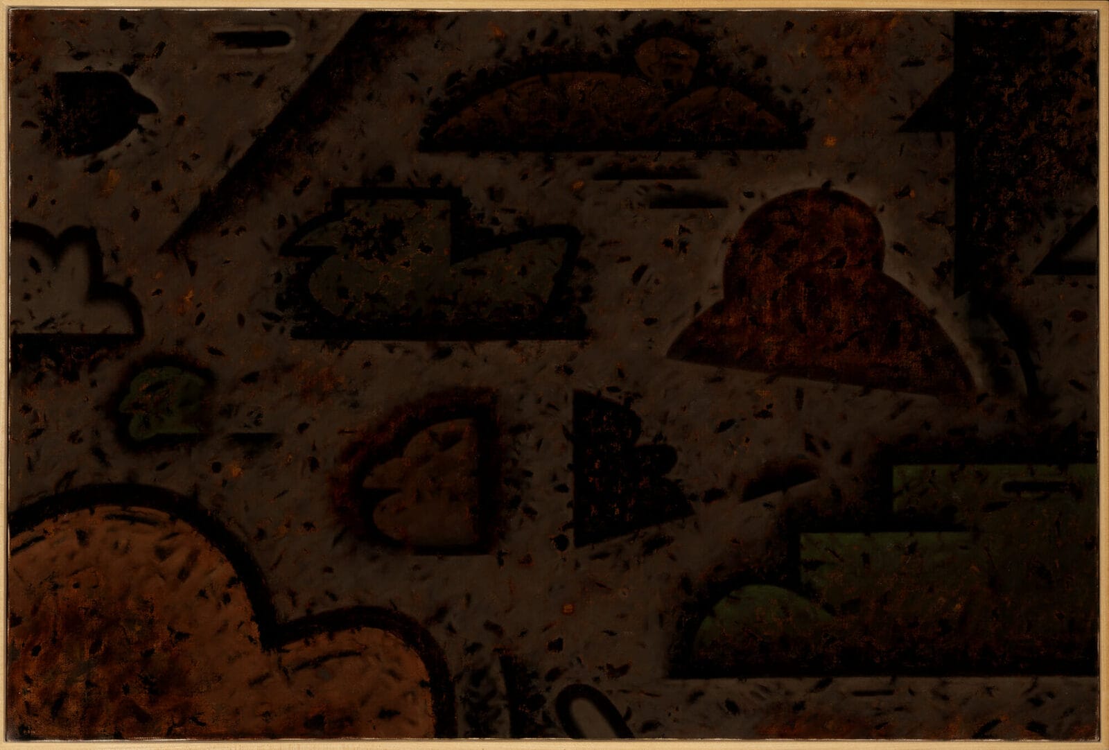 Coexistence: Rest. Artist: Ray Yoshida. Date: 1988. Medium: oil on canvas.