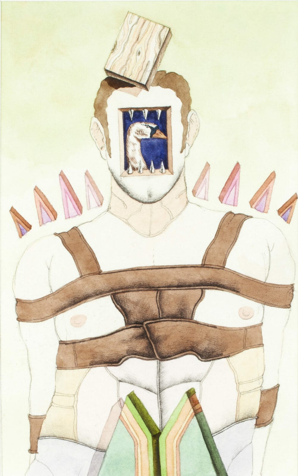 Untitled. Artist: Robert Lostutter. Date: December 1971. Medium: watercolor on paper.