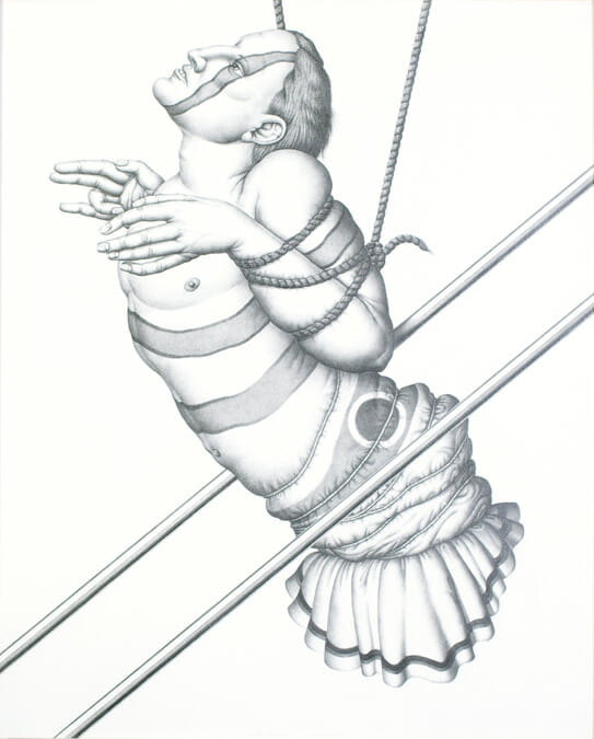 Chelmon Rostratus. Artist: Robert Lostutter. Date: 1975. Medium: graphite on canvas.