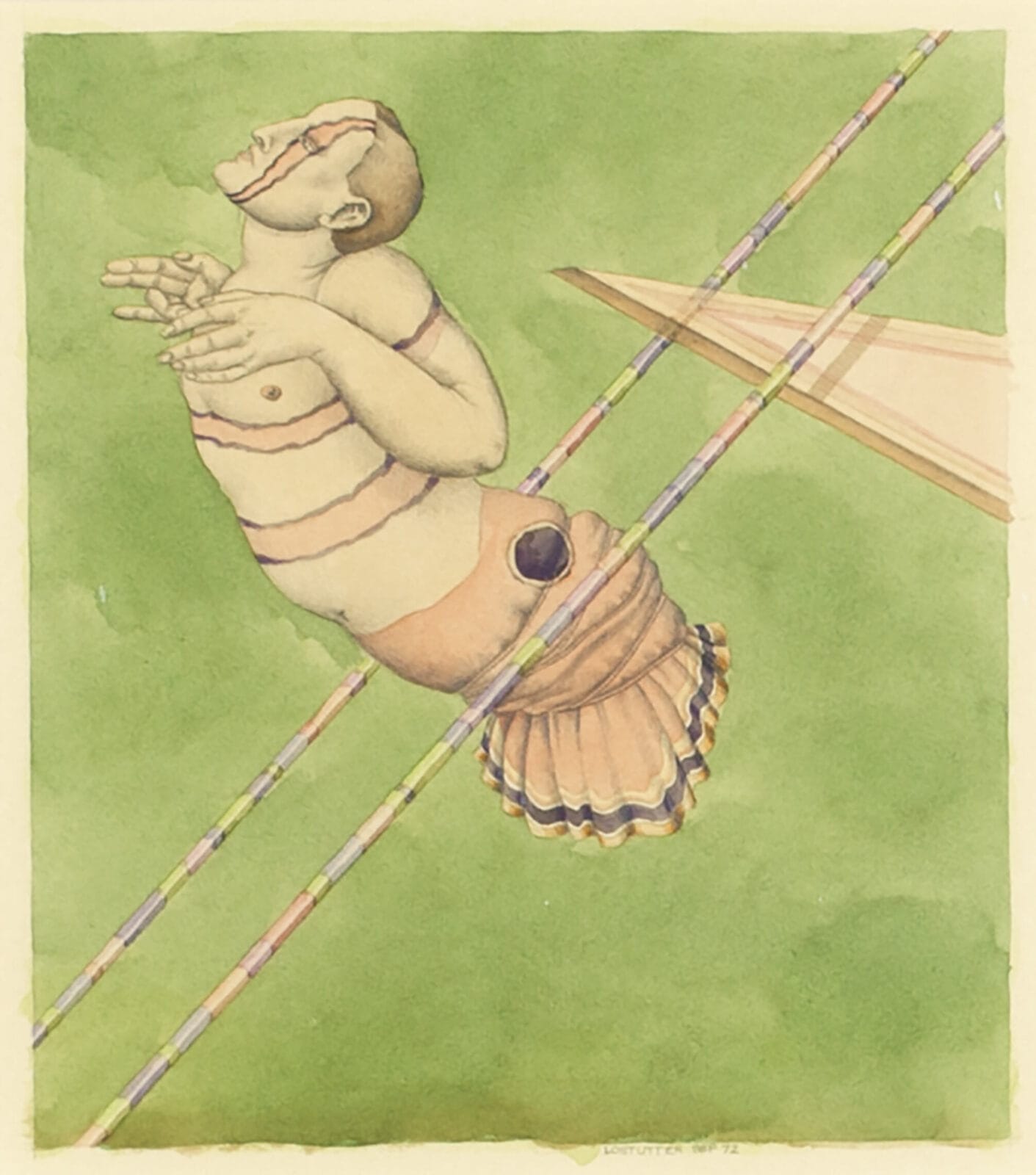 Untitled. Artist: Robert Lostutter. Date: September 1972. Medium: watercolor on paper.