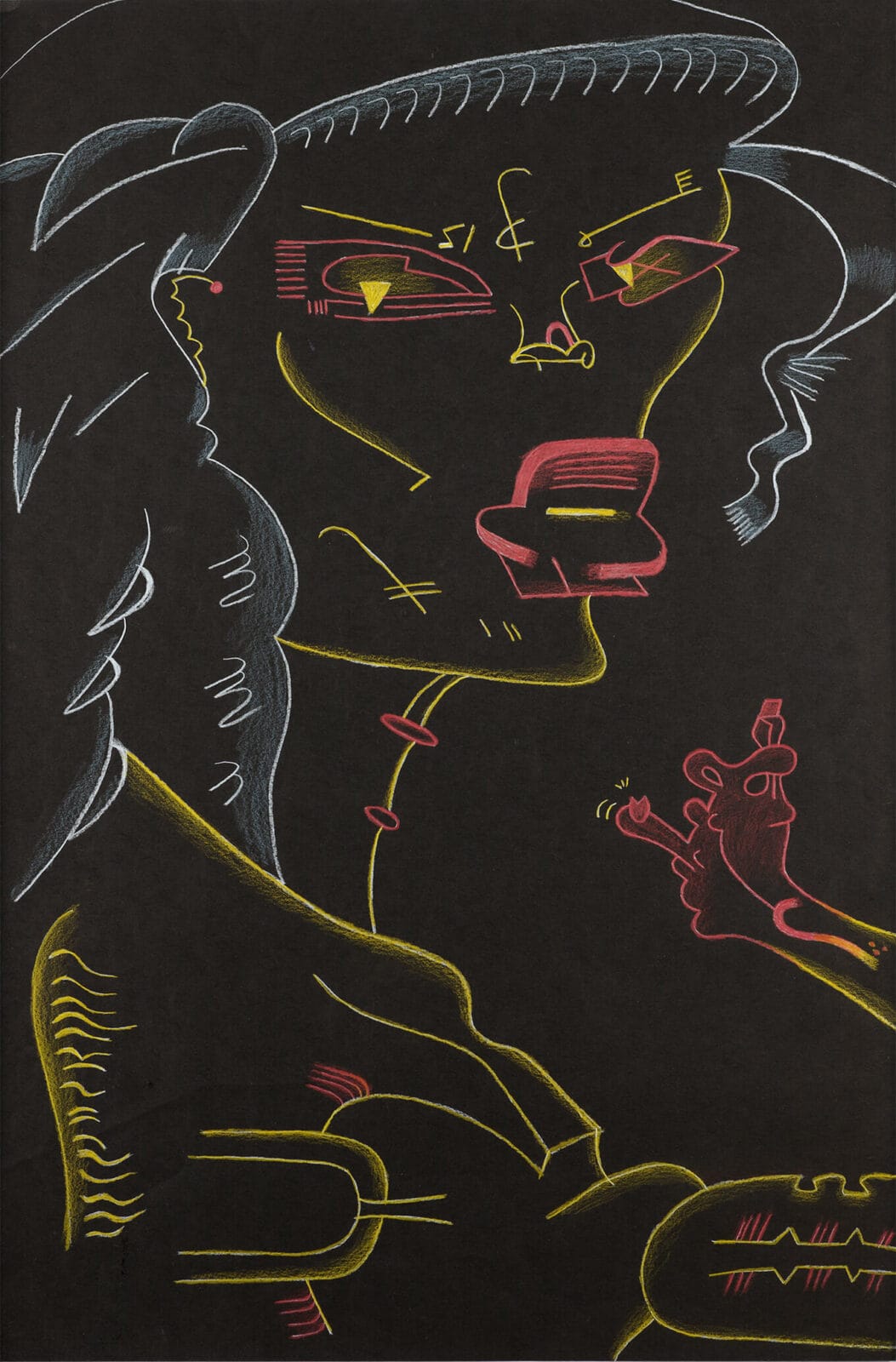 Untitled. Artist: Karl Wirsum. Date: 1979-80. Medium: pastel on paper.