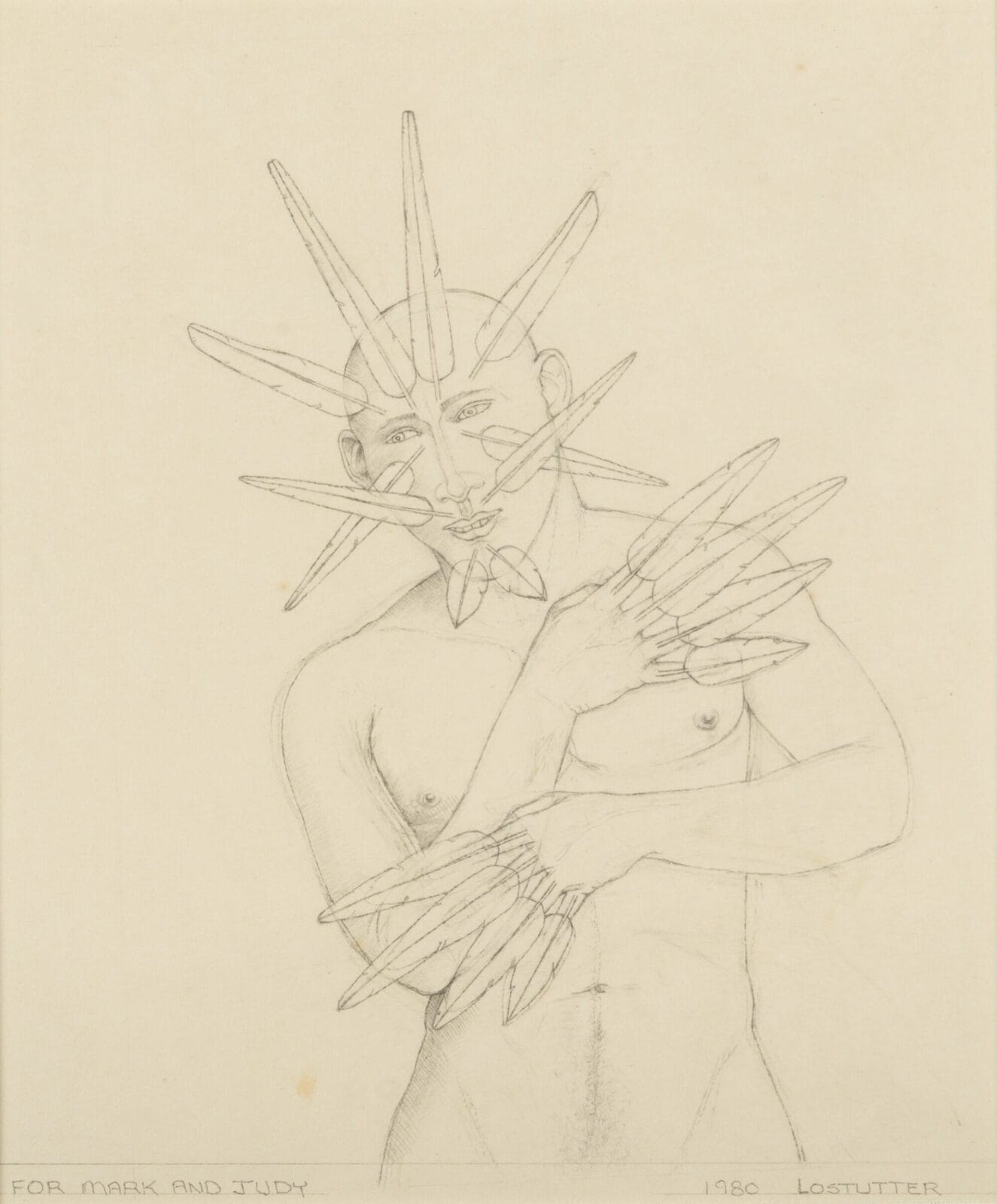 In the Forest It Is Night. Artist: Robert Lostutter. Date: 1980. Medium: graphite on paper.