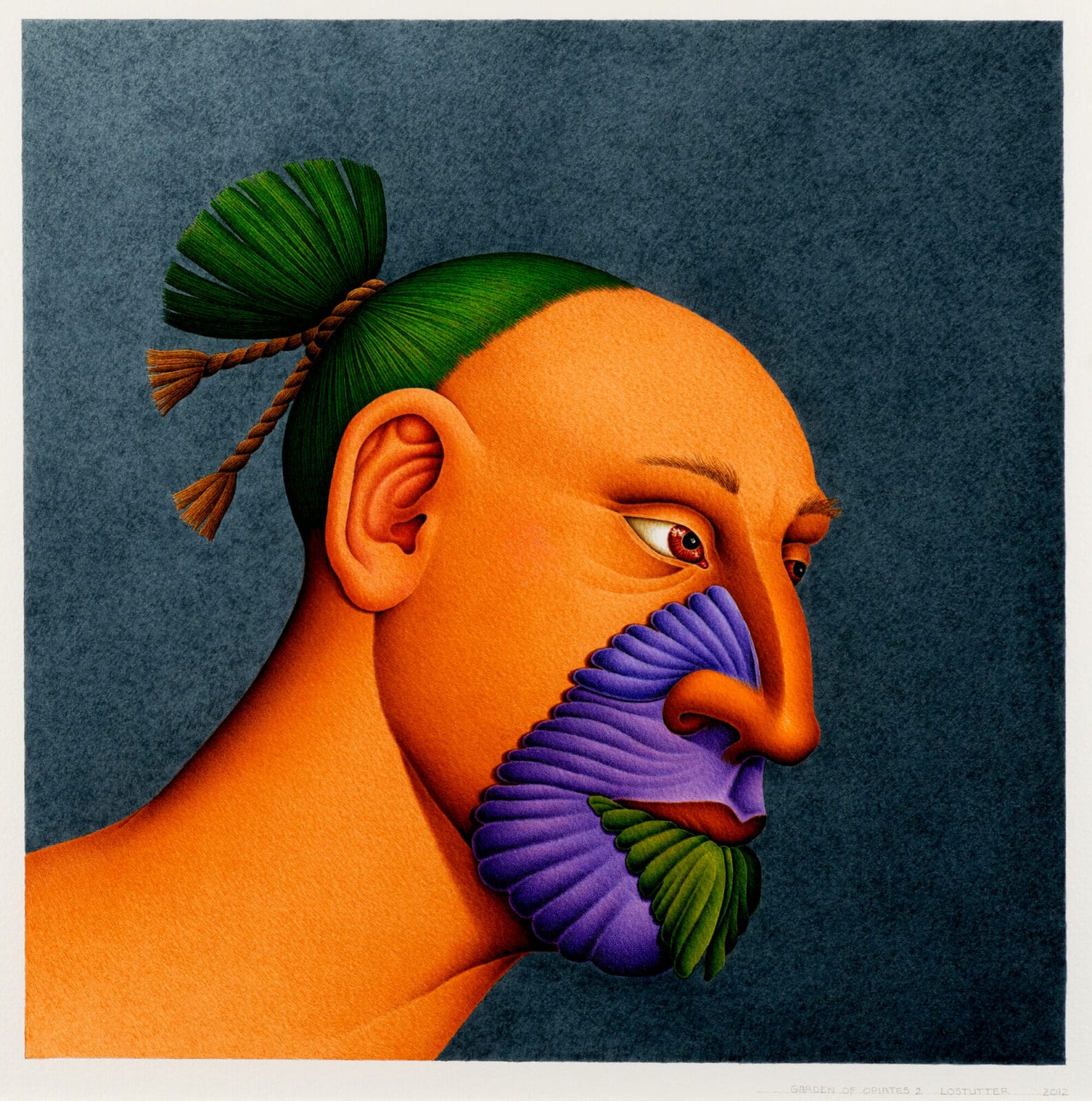 Garden of Opiates 2. Artist: Robert Lostutter. Date: 2012. Medium: watercolor on paper.