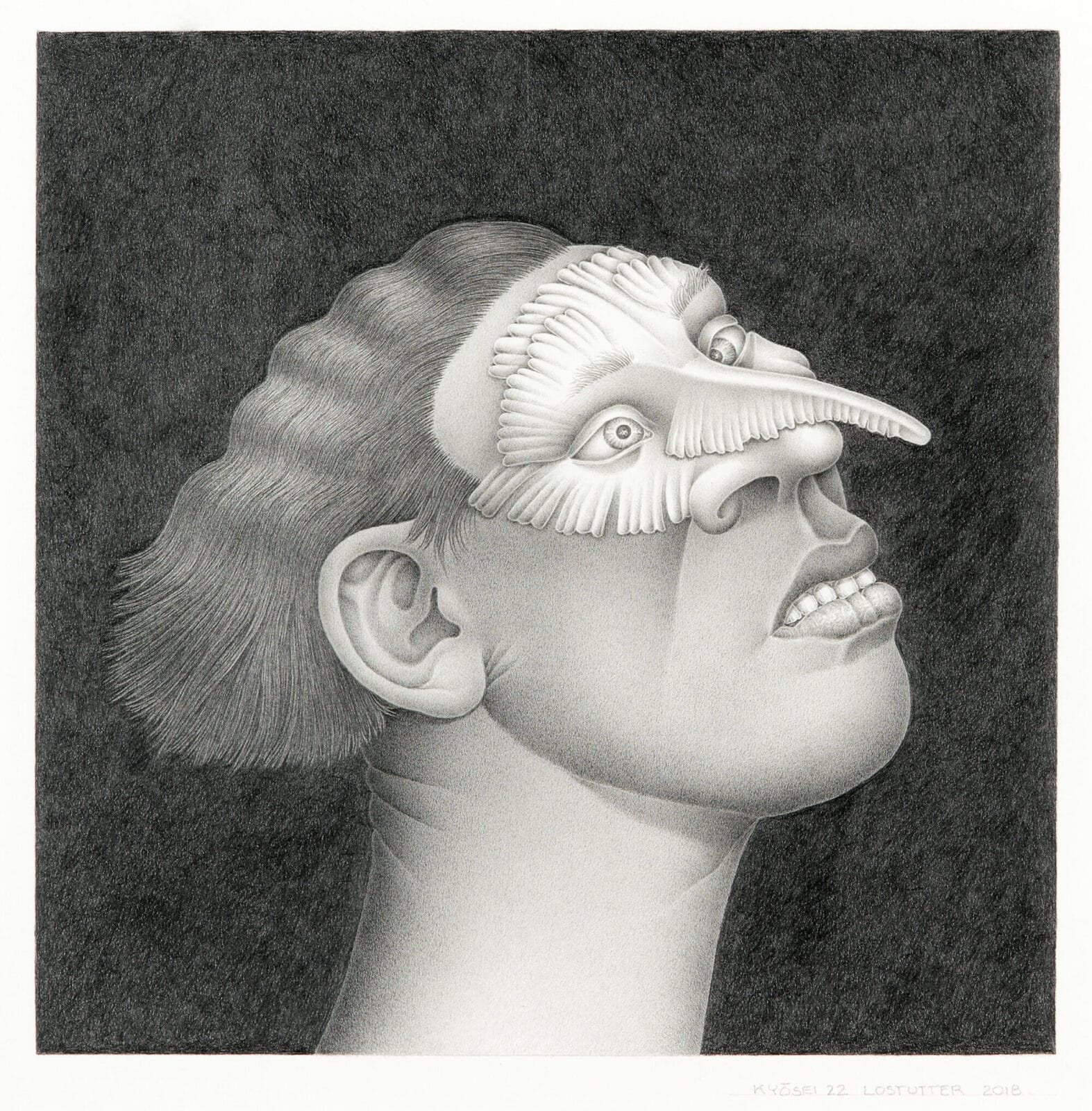 Kyōsei 22. Artist: Robert Lostutter. Date: 2018. Medium: graphite on paper.