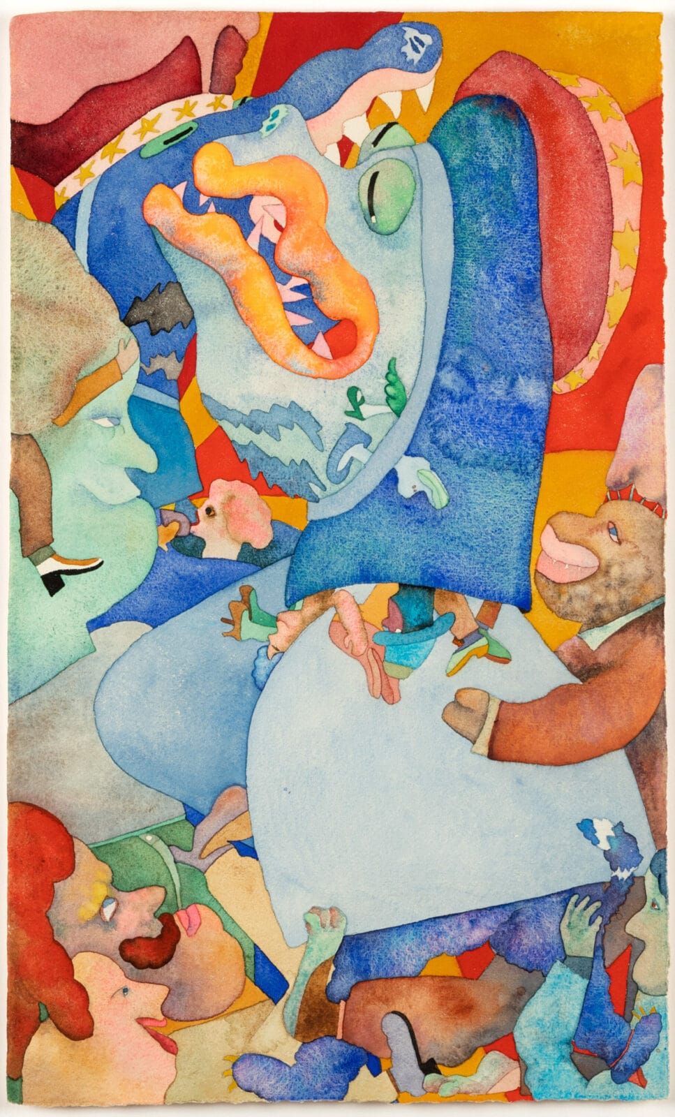 Noteable Monsters. Artist: Gladys Nilsson. Date: c. 1969. Medium: watercolor on paper.