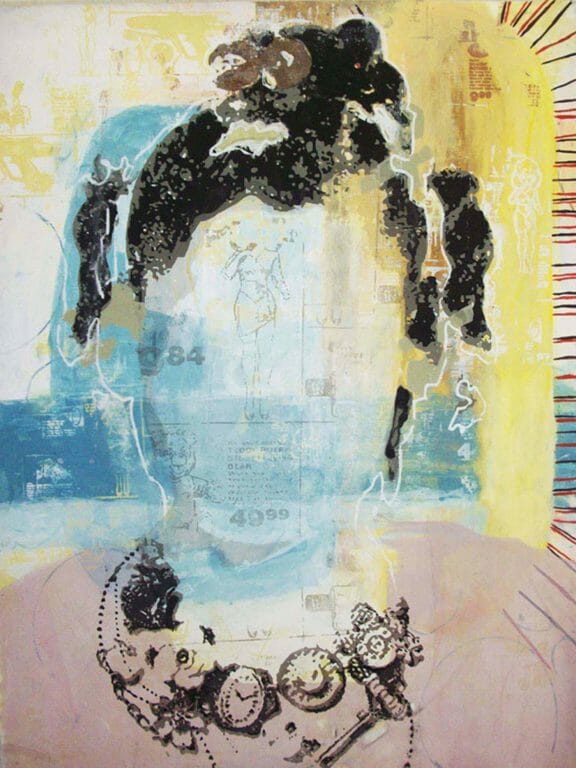 Tyanna Buie, Picture Day #2, 2012. Screenprint and chine-collé, 50 x 38 inches. Courtesy of the artist and Dean Jensen Gallery.