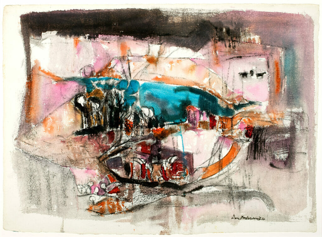 Abstract Landscape. Artist: Donald M. Anderson. Date: 1964. Medium: watercolor.
