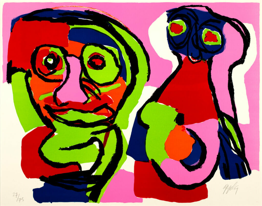 Deux Visages. Artist: Karel Appel. Date: 1969. Medium: lithograph.