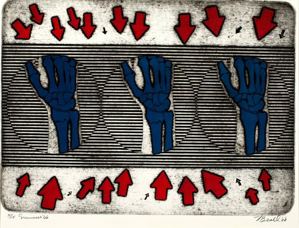 Summer ’66. Artist: Dennis Beall. Date: 1966. Medium: intaglio.