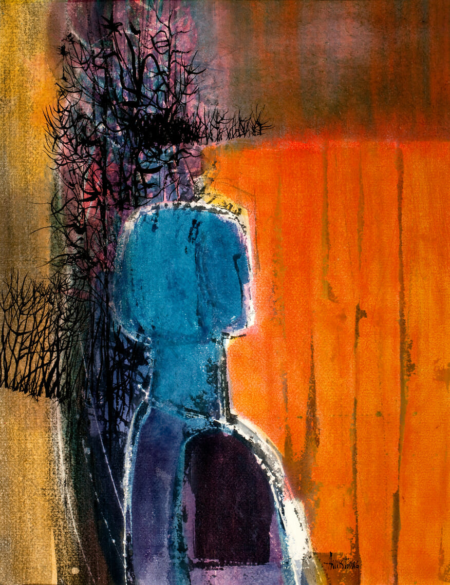 Profile in Blue. Artist: William Howard Armstrong. Date: 1964. Medium: watercolor.