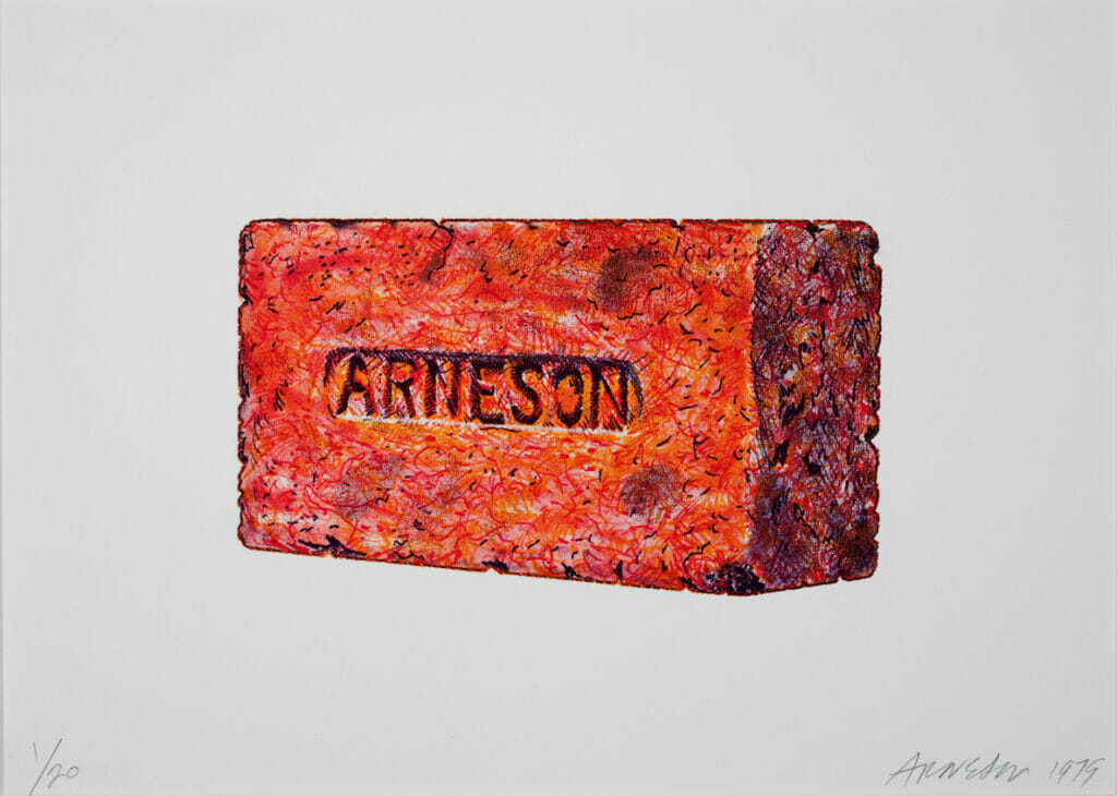 Angle Brick. Artist: Robert Arneson. Date: 1979. Medium: etching.