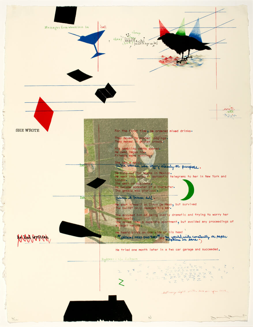Debris from the Text “N”. Artist: Terry Allen. Date: 1981. Medium: lithograph.