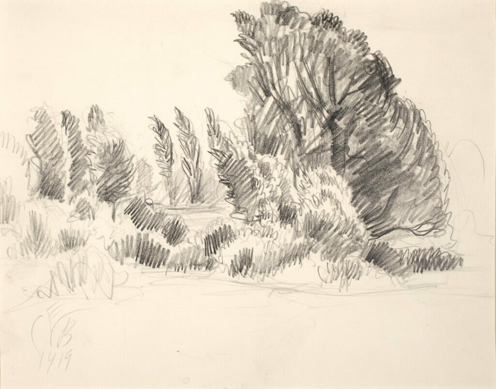 Untitled. Artist: Charles Burchfield. Date: 1919. Medium: pencil.