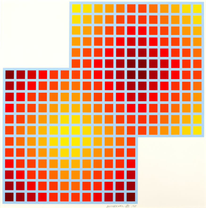 Squares. Artist: Richard Anuszkiewicz. Date: 1969. Medium: screenprint.