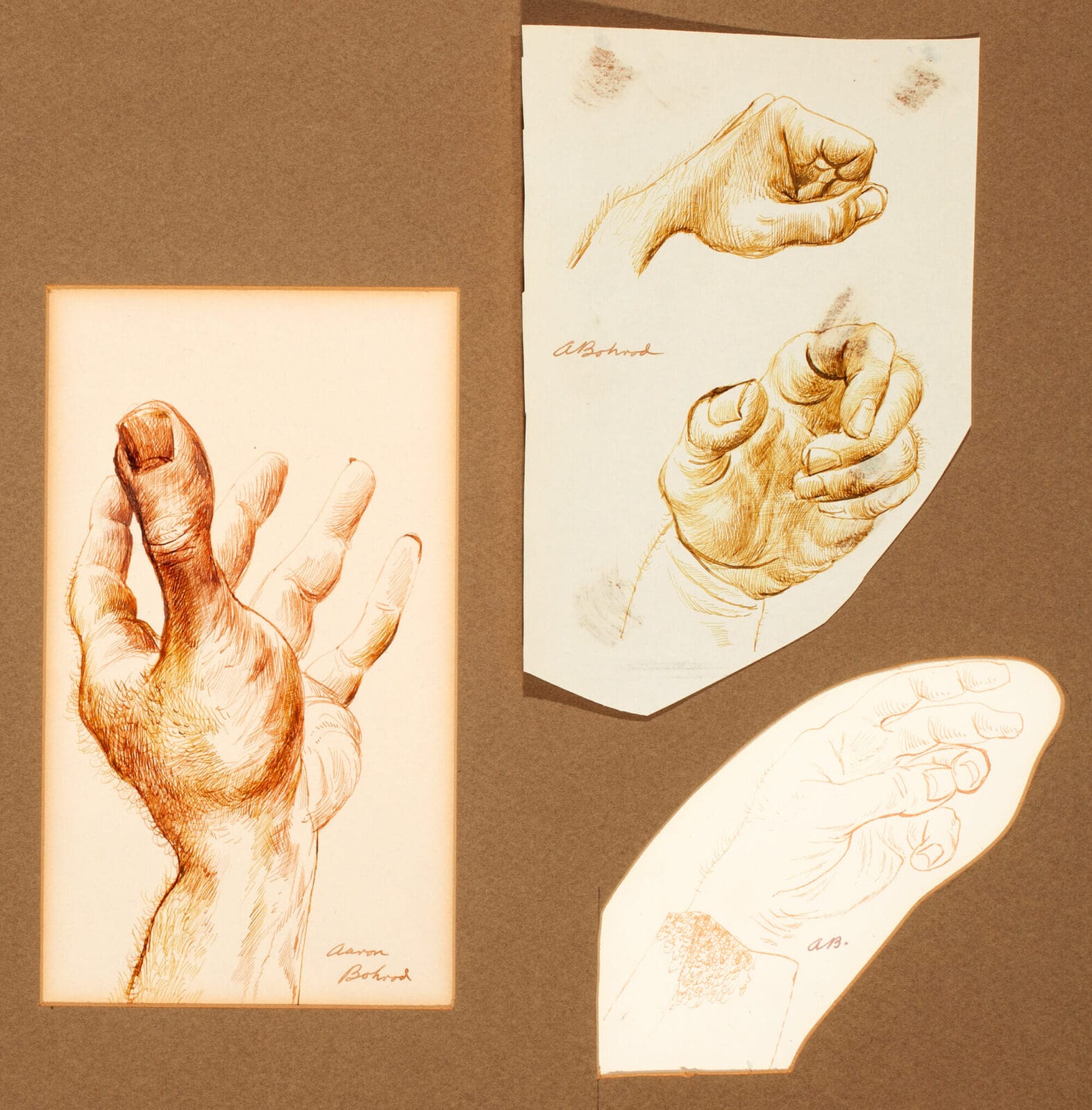Untitled. Artist: Aaron Bohrod. Medium: sepia pen and ink.