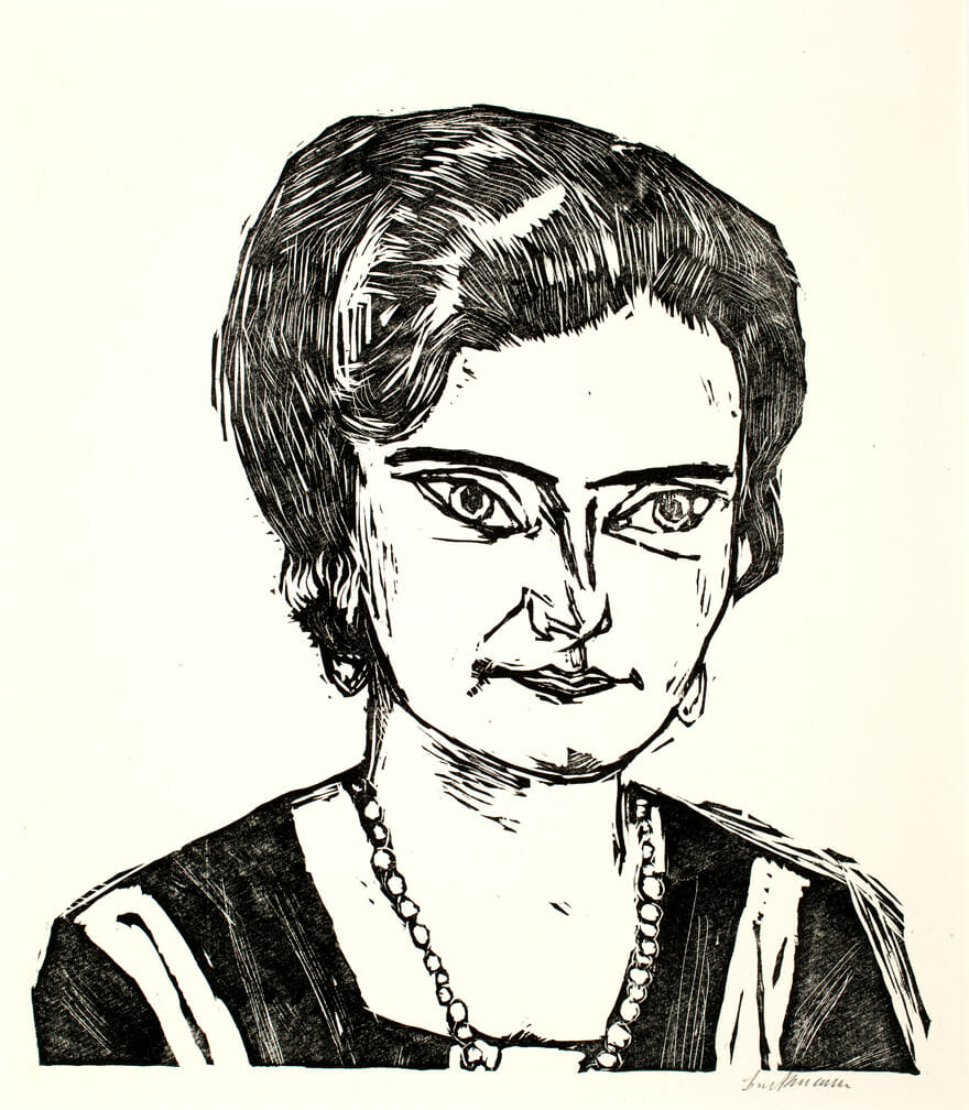 Portrait of Frau H.M. (Naila). Artist: Max Beckmann. Date: 1923. Medium: woodcut on paper.