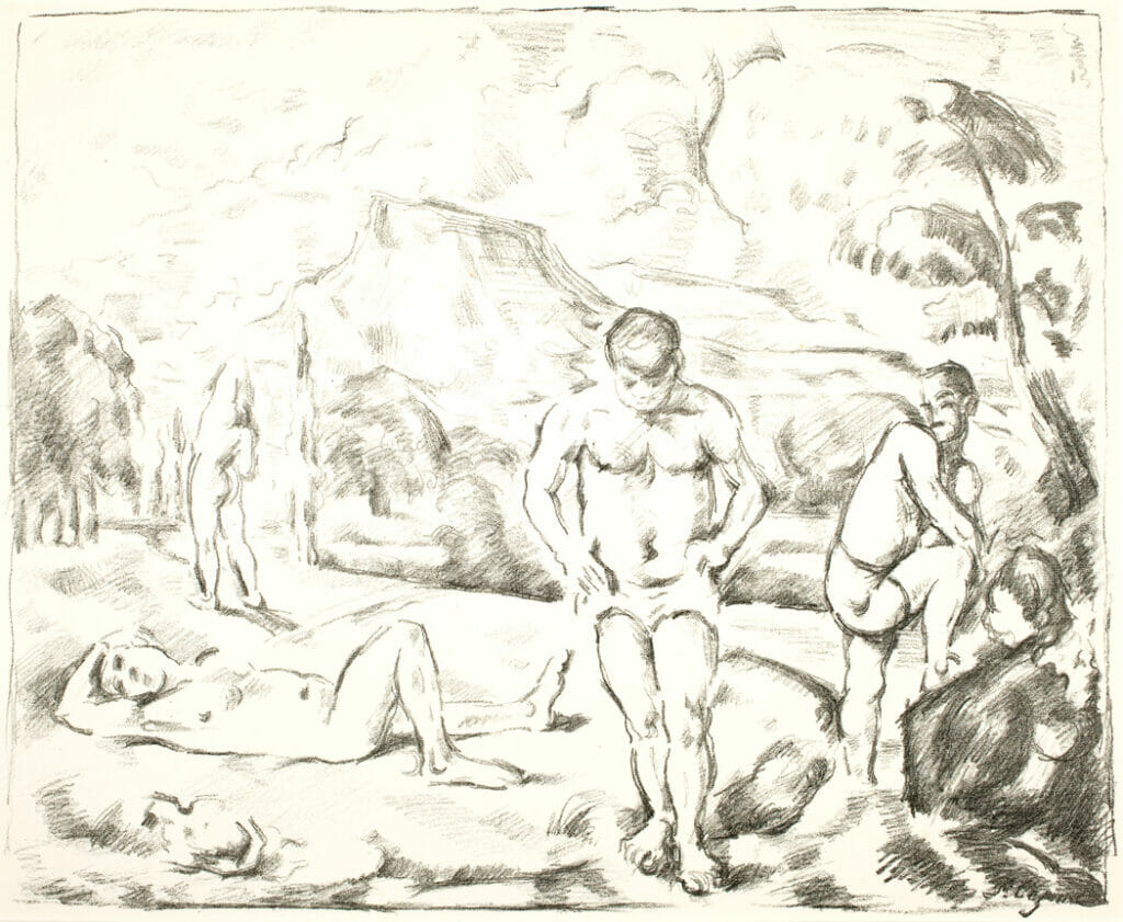 Bathers. Artist: Paul Cézanne. Date: 1898. Medium: lithograph.