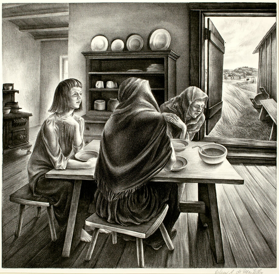 Give Us This Day. Artist: John Stockton de Martelly. Date: 1938. Medium: lithograph.