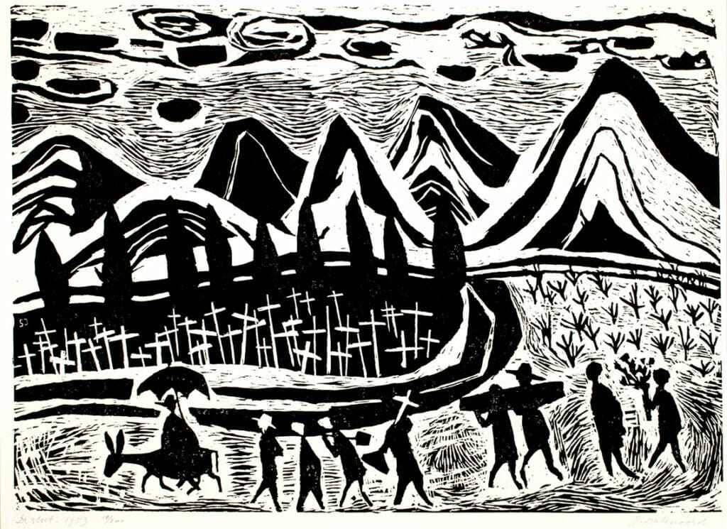 Memento. Artist: Jenny Dalenoord. Date: 1953. Medium: linoleum cut.