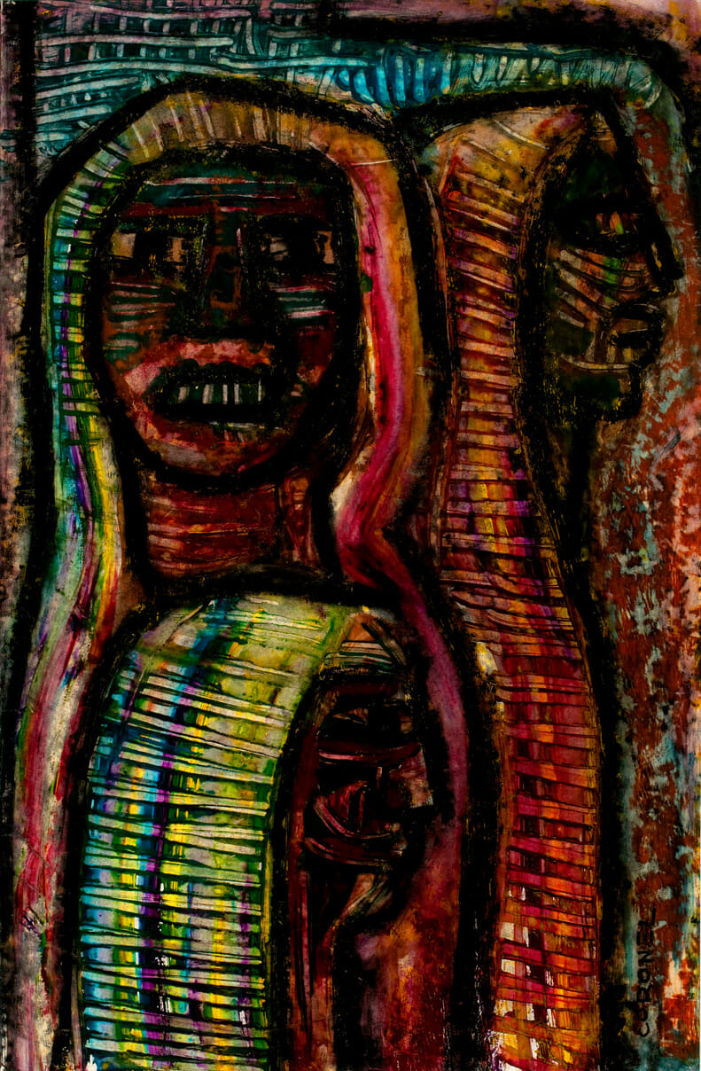 Mujeres. Artist: Pedro Coronel. Medium: mixed media.
