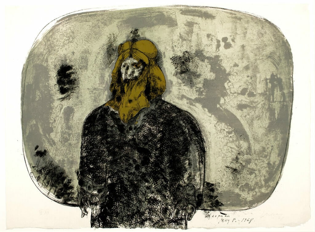 Rasputin. Artist: José Luis Cuevas. Date: 1968. Medium: lithograph.