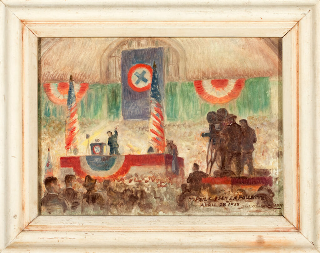 Progressive Party Rally. Artist: John Steuart Curry. Date: 1938. Medium: oil on canvas.