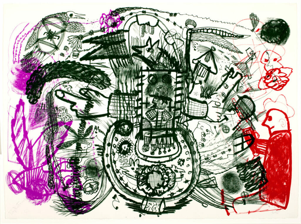 Untitled. Artist: Roy De Forest. Medium: lithograph.