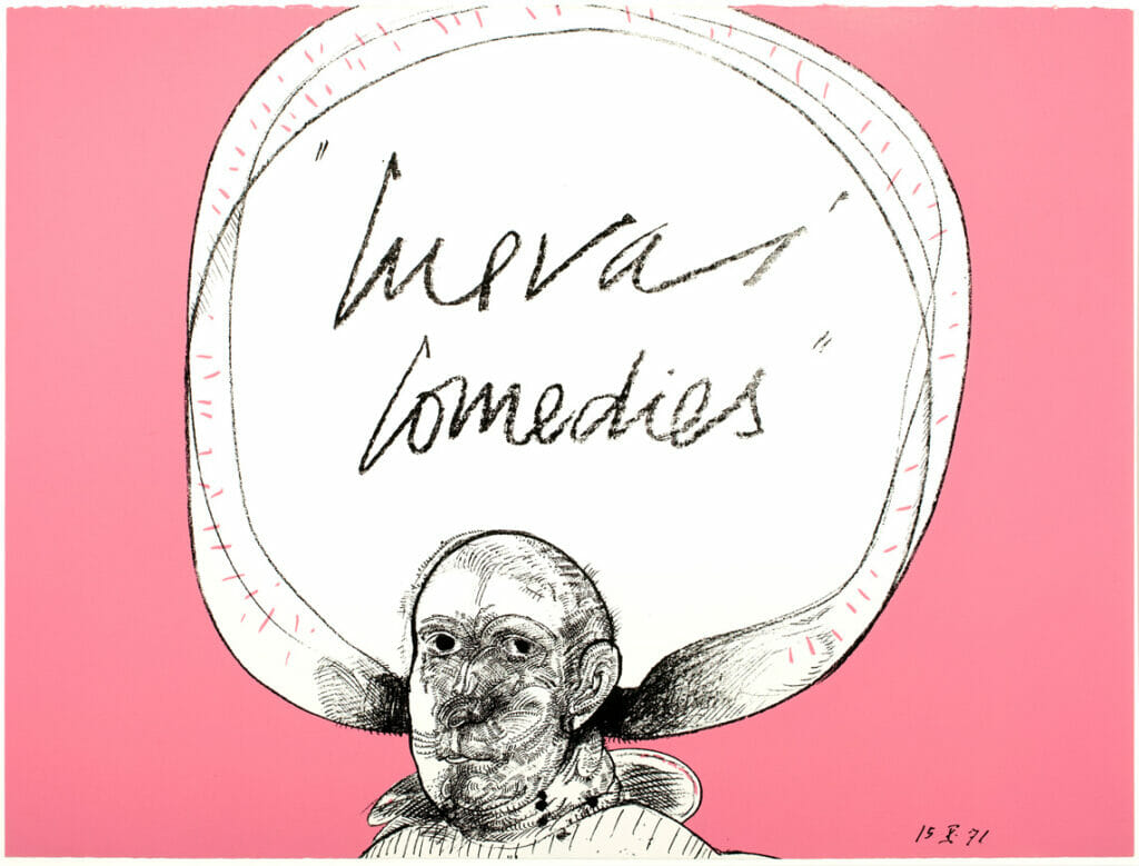 Cuevas’ Comedies. Artist: José Luis Cuevas. Date: 1971. Medium: lithograph.