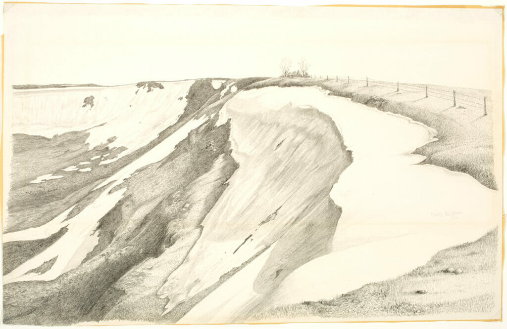 The Quarry. Artist: Dennis Eckstein. Date: 1970. Medium: pencil.