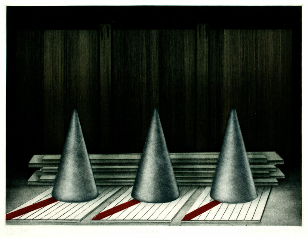 Frontier II. Artist: Marc Balakjian. Date: 1975. Medium: etching.