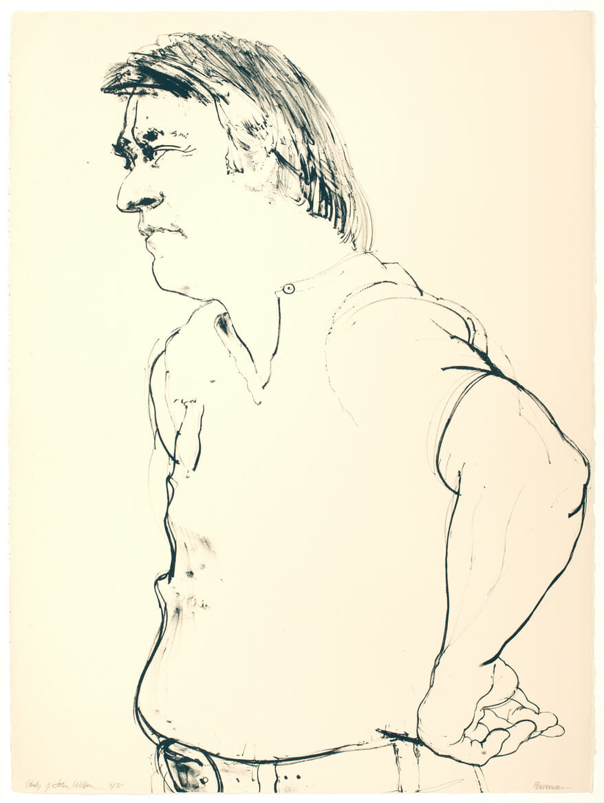 Study of John Wilson. Artist: Harvey Breverman. Date: 1973. Medium: lithograph.