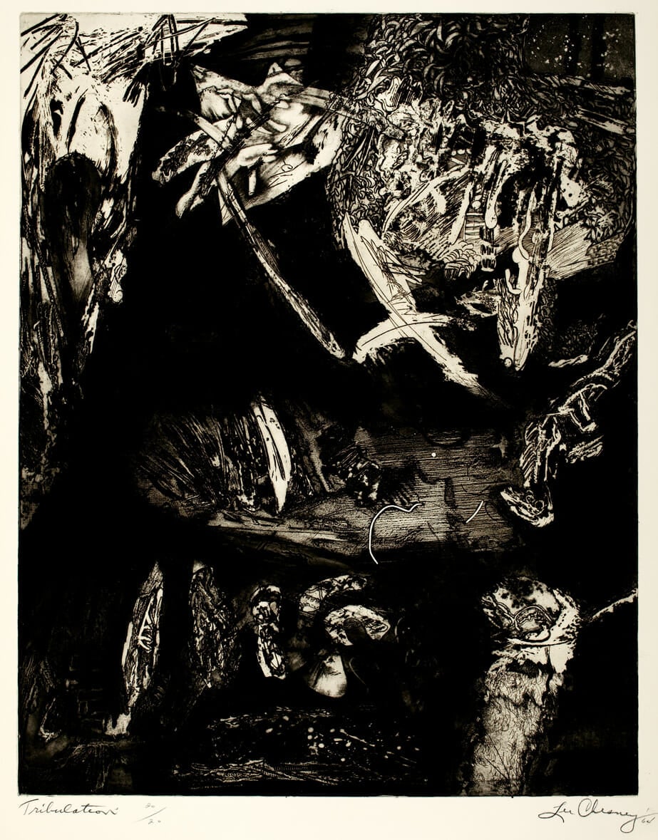 Tribulation. Artist: Lee Chesney. Date: 1964. Medium: mixed intaglio processes.