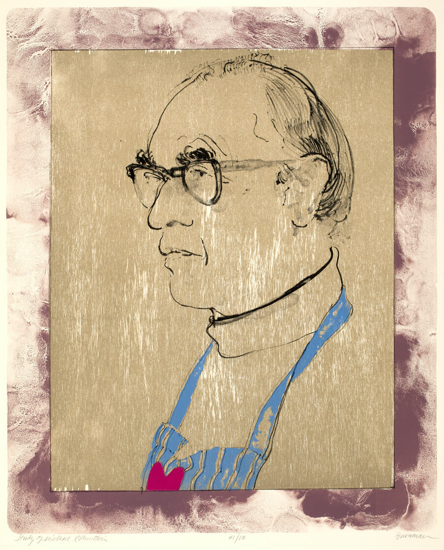 Study of Michael Rothenstein. Artist: Harvey Breverman. Date: 1973. Medium: lithograph.