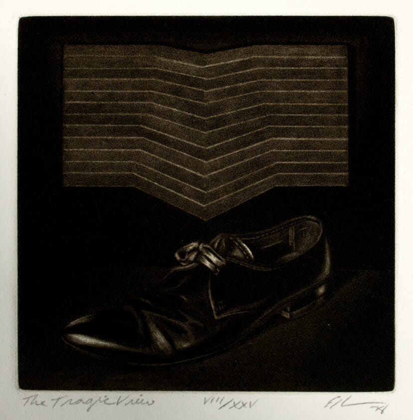 The Tragic View. Artist: Robert Ecker. Date: 1978. Medium: mezzotint.