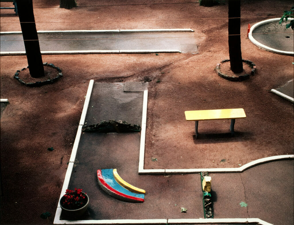 Minigolf, Vichy. Artist: Carol Cameron. Date: 1980. Medium: Cibachrome print.