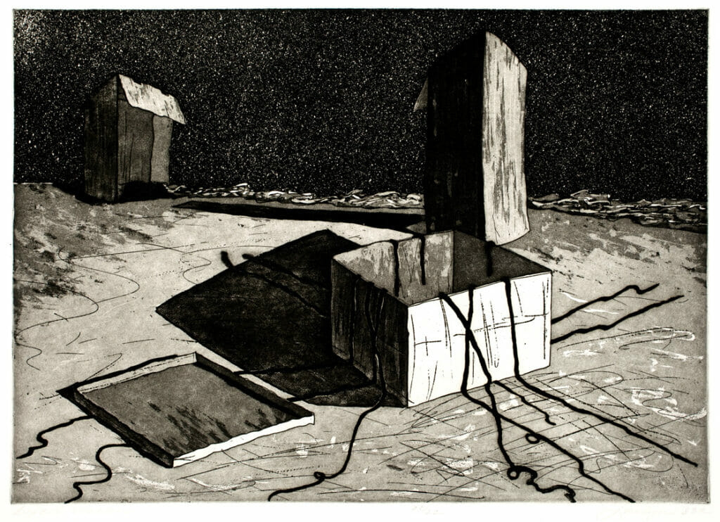 Boxed Vision. Artist: Jocelyn Cox. Date: 1983. Medium: intaglio.