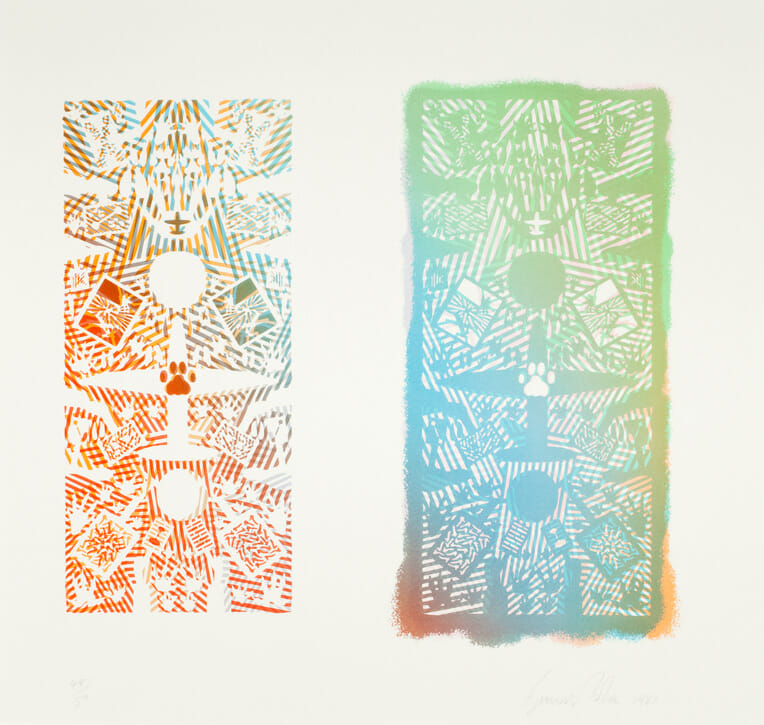 The Party. Artist: Bernard Cohen. Date: 1981. Medium: lithograph.