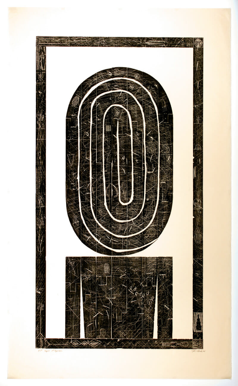 Tropic of Cancer. Artist: John Buck. Date: 1984. Medium: woodcut.