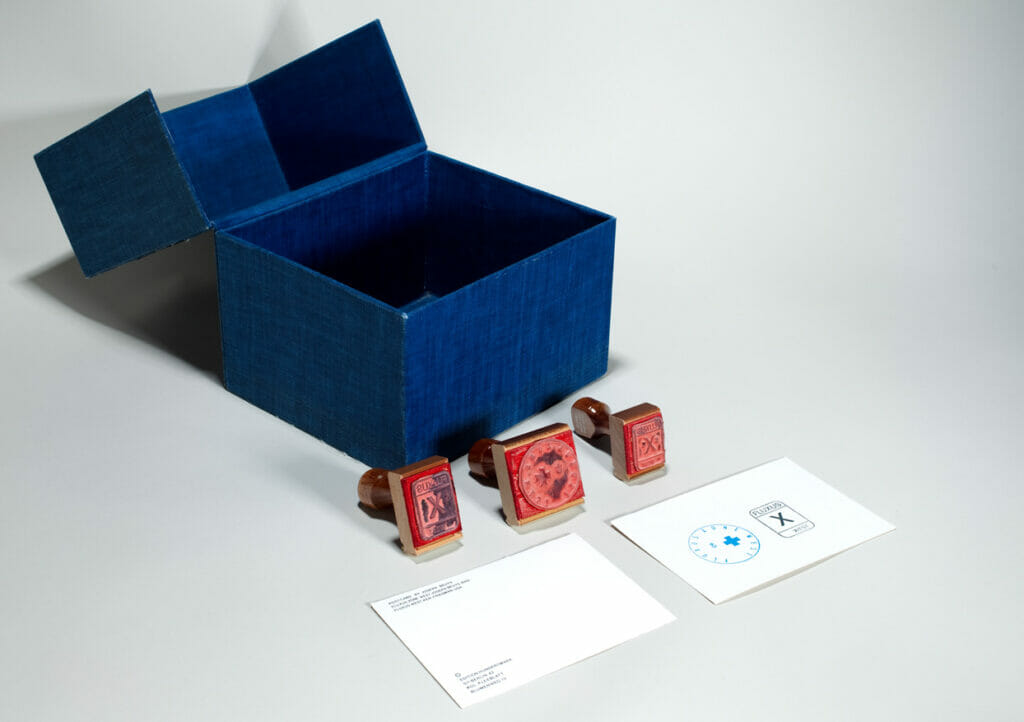 Fluxus Zone West, Fluxus West. Artist: Joseph; Ken Beuys and Friedman. Date: 1985. Medium: box, rubber stamps and postcard.