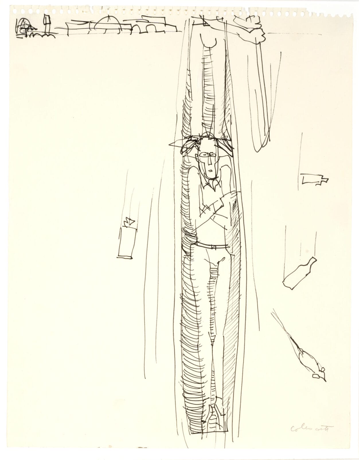 Untitled. Artist: Warrington Colescott. Date: no date. Medium: pen and ink.