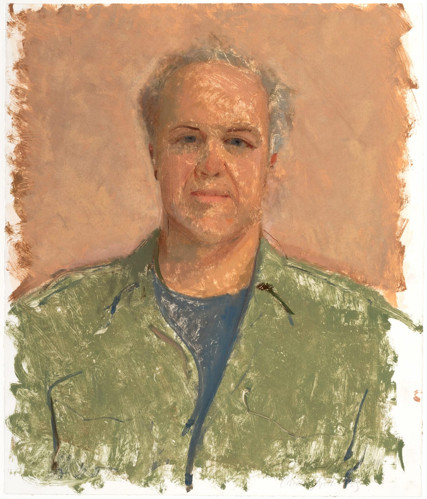 Self Portrait 1. Artist: Thomas Cornell. Date: 1989. Medium: monotype.