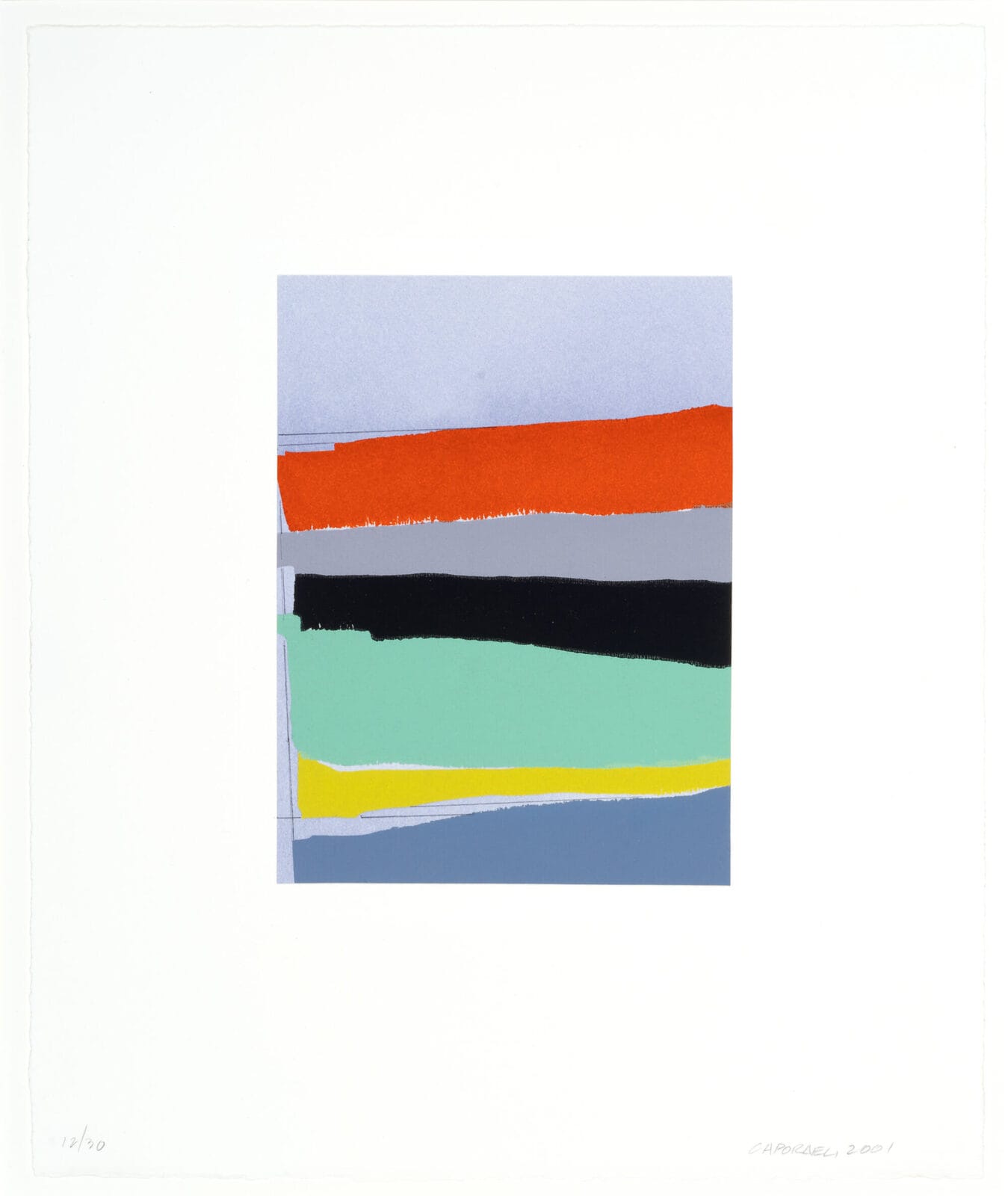 Piece of the Hudson. Artist: Suzanne Caporael. Date: 2001. Medium: linocut.
