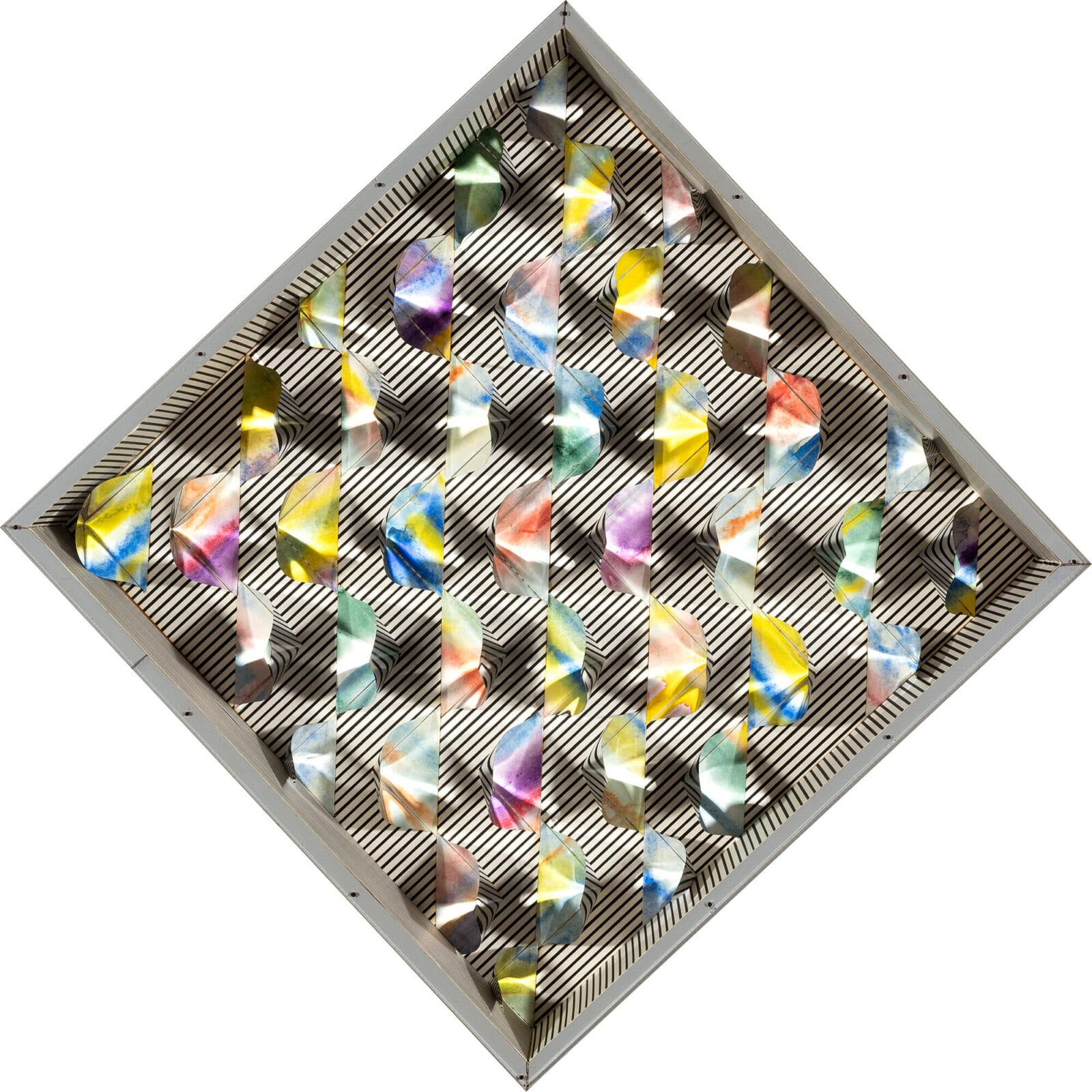 Regatta. Artist: Melvin F. Butor. Date: n.d.. Medium: box with reflecting paper and plexiglass.